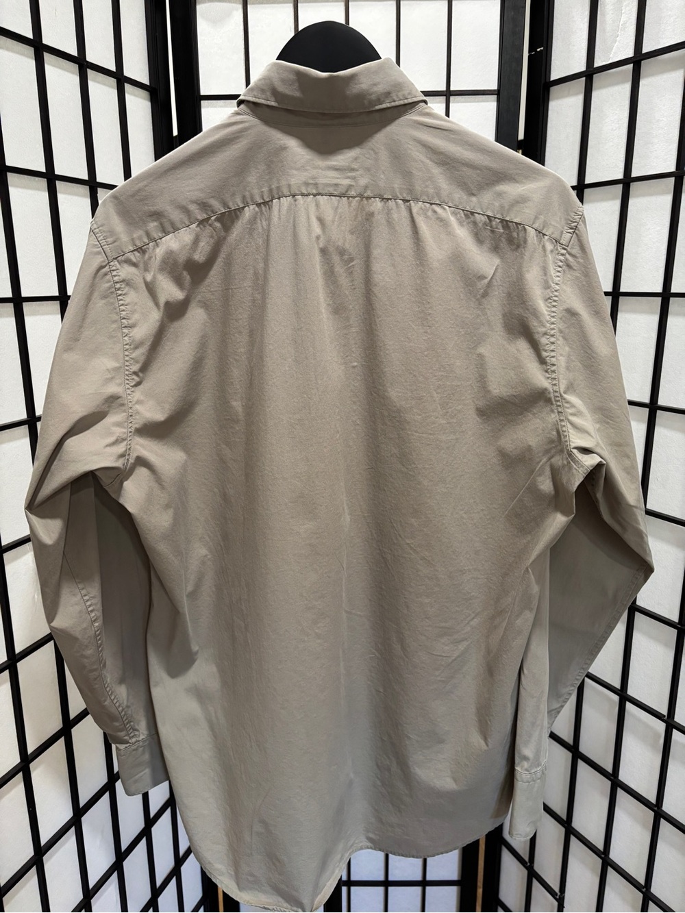 Banana Republic Classic Men’s M Taupe Stretch Cotton Button Up Dress Shirt - Picture 3 of 7